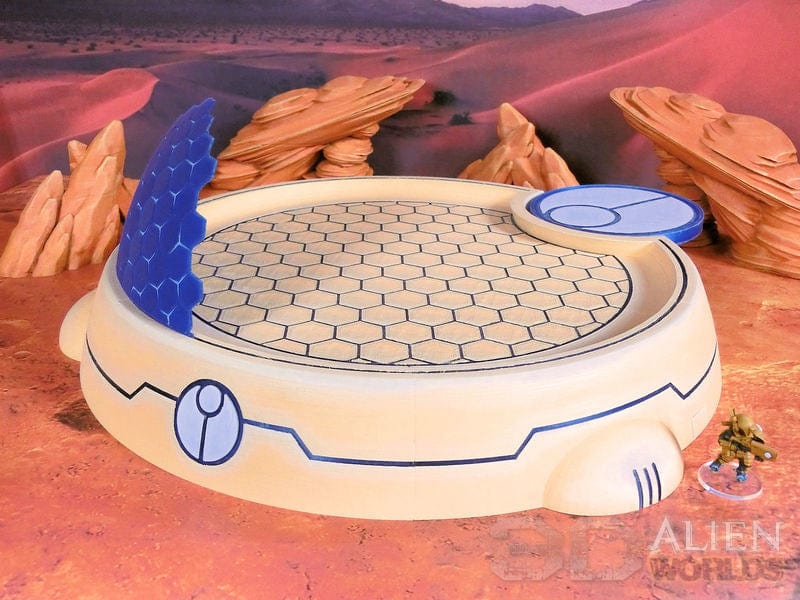 Tabletop Terrain Building Tau Landing Pad - 40k Tau Terrain