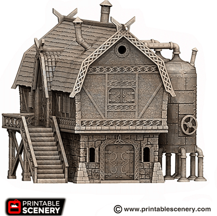 Tabletop Terrain Building The Brewhouse - Fantasy Building