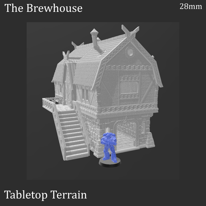 Tabletop Terrain Building The Brewhouse - Fantasy Building