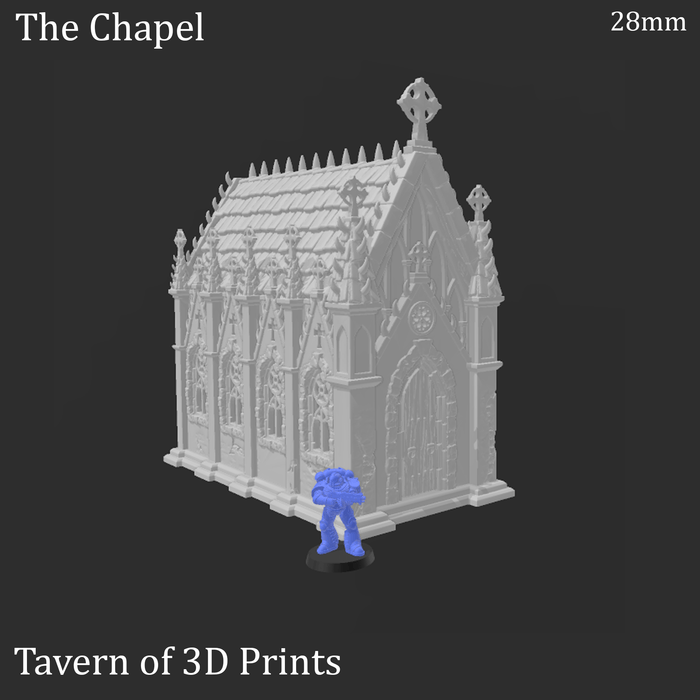 Tabletop Terrain Building The Chapel - Fantasy Building