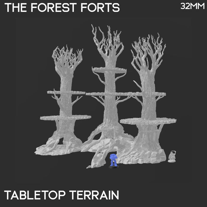 Tabletop Terrain Building The Forest Forts - Rise of the Halflings - Fantasy Building