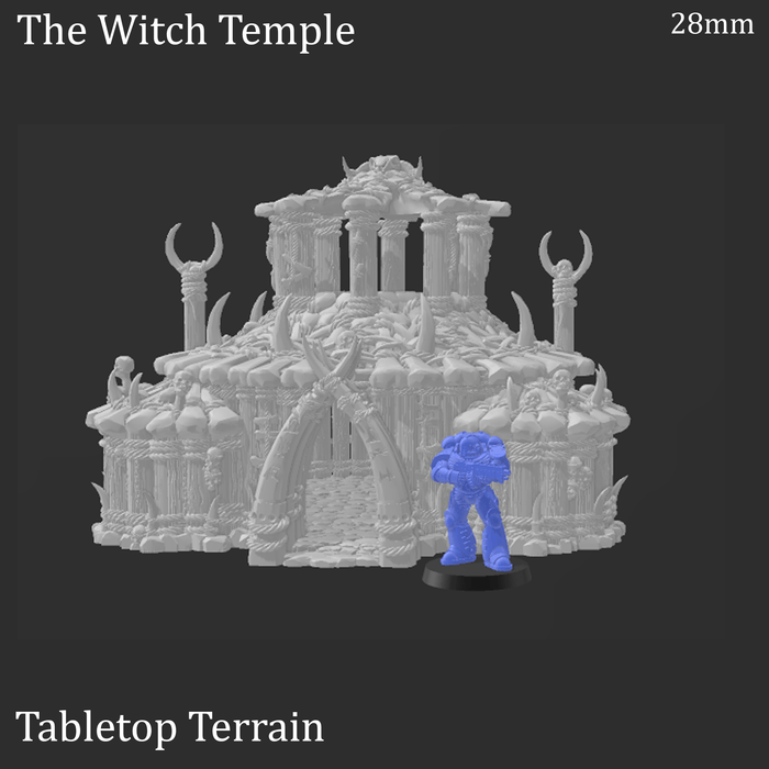 Tabletop Terrain Building The Witch Temple- Tribal Terrain Tabletop Terrain