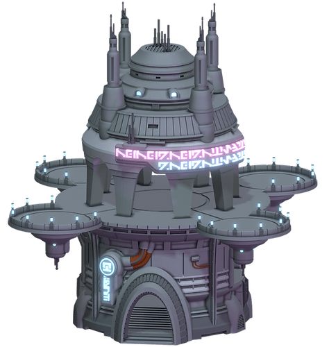 Tabletop Terrain Building Tower Bar - Star Wars Legion Futuristic Building
