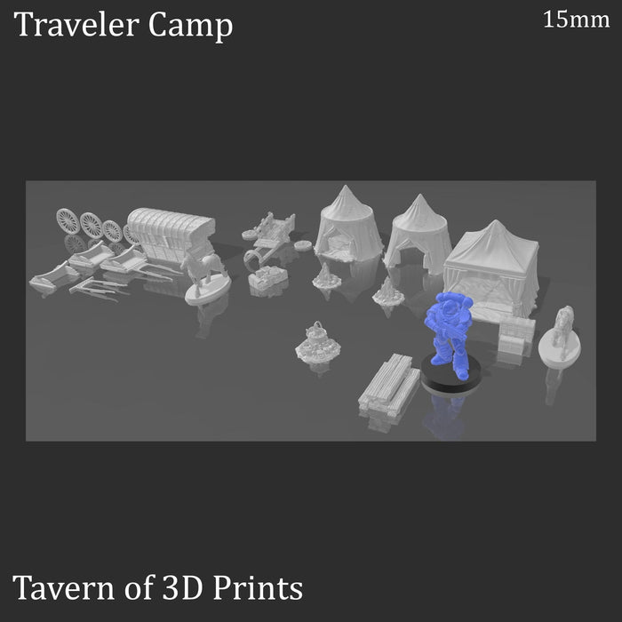 Tabletop Terrain Building Traveler's Camp - Fantasy Building