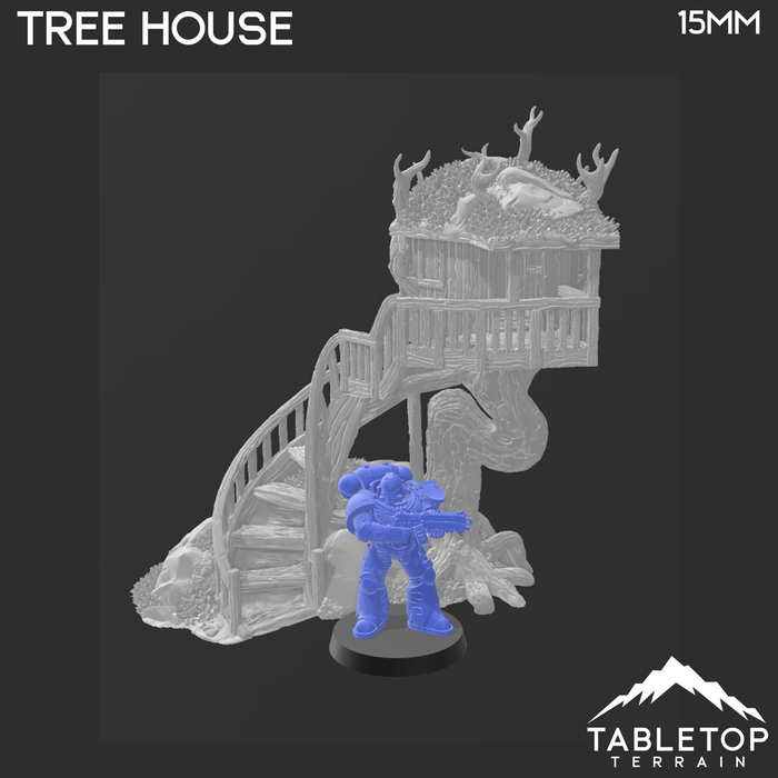 Tabletop Terrain Building Tree House - Rise of the Halflings - Fantasy Building Tabletop Terrain