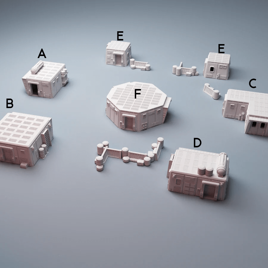 Tabletop Terrain Building Uladh Starport - A Botched Deal - Stargrave Terrain