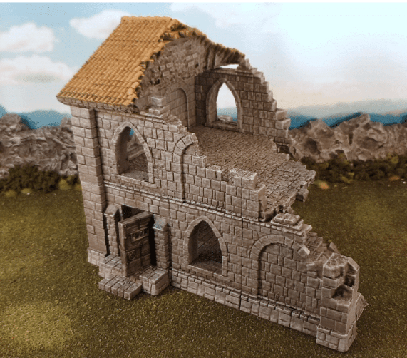 Tabletop Terrain Building Ulvheim House Ruins - Fantasy Ruin