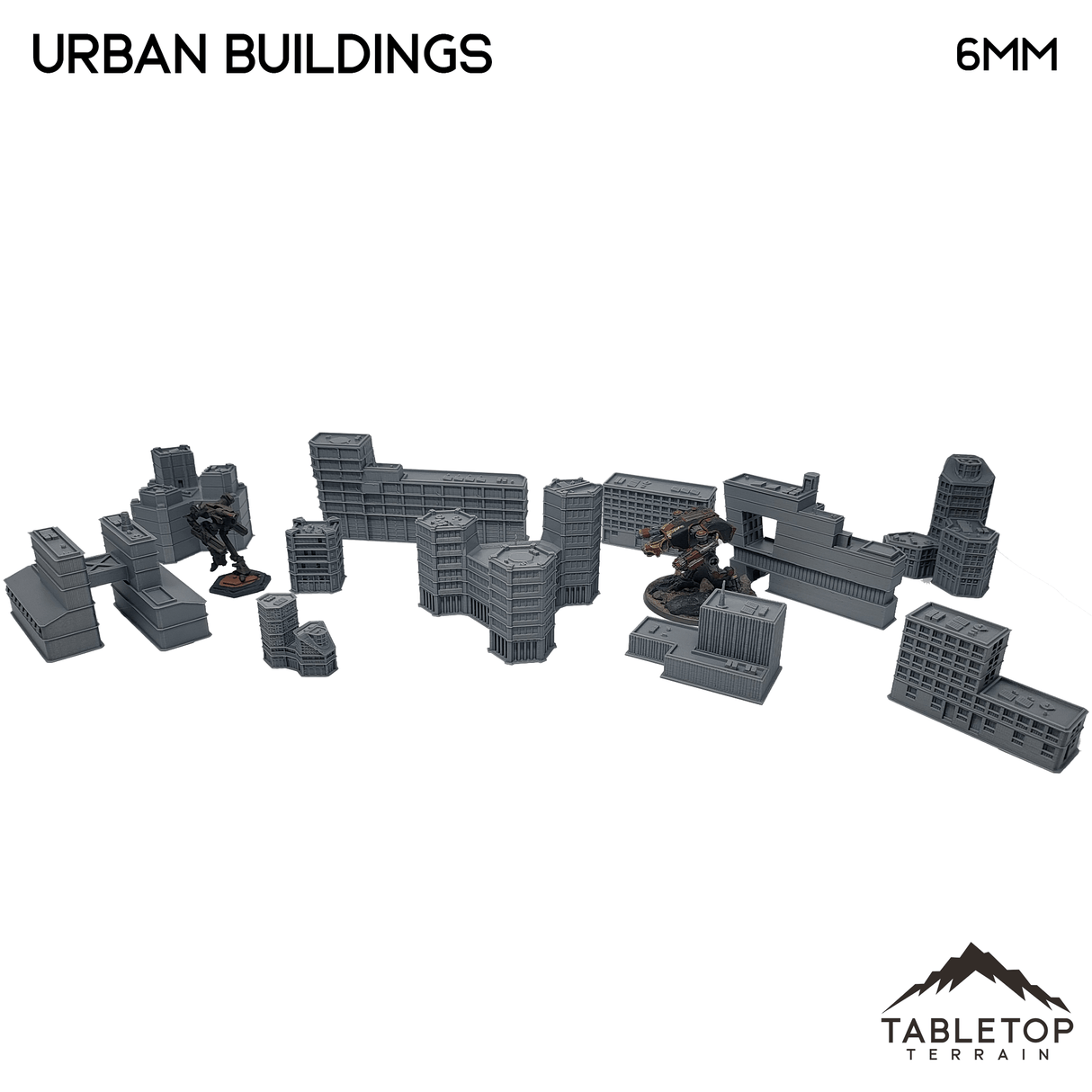 Tabletop Terrain Building Urban Buildings - 6mm terrain