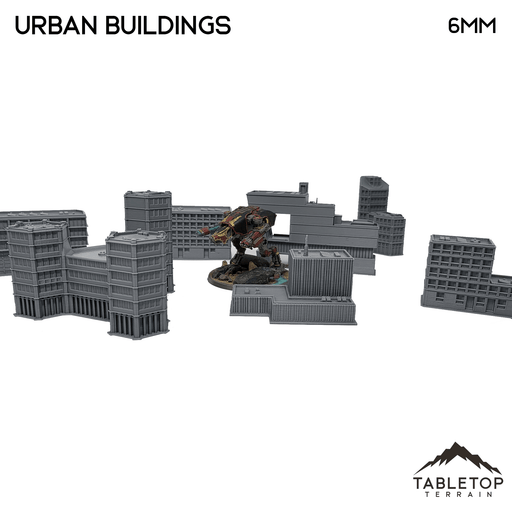 Tabletop Terrain Building Urban Buildings - 6mm terrain