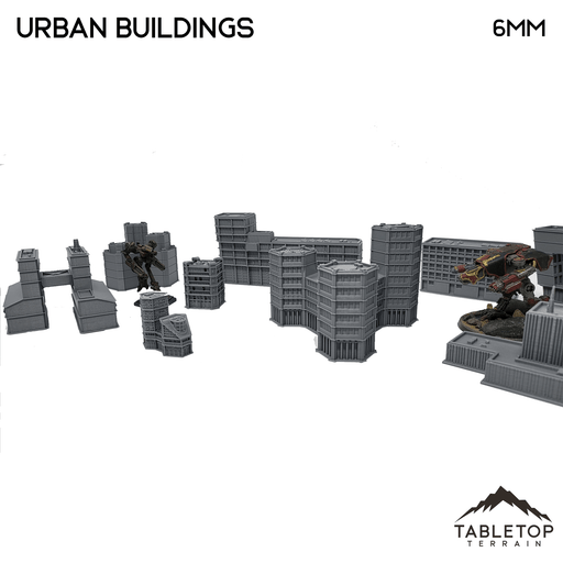Tabletop Terrain Building Urban Buildings - 6mm terrain