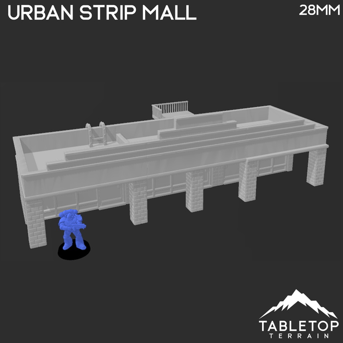 Tabletop Terrain Building Urban Strip Mall - Marvel Crisis Protocol Building