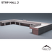 Tabletop Terrain Building Urban Strip Mall - Marvel Crisis Protocol Building
