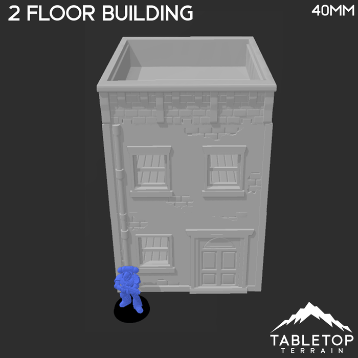 Tabletop Terrain Building Urban Two Floor Building - Marvel Crisis Protocol Building Tabletop Terrain