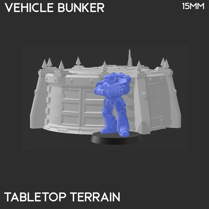 Tabletop Terrain Building Vehicle Bunker - 40k Terrain Tabletop Terrain