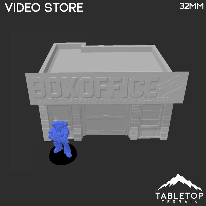 Tabletop Terrain Building Video Store - Marvel Crisis Protocol Building