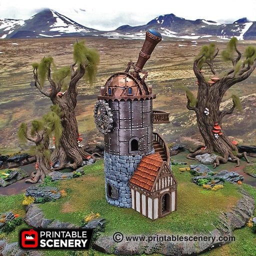 Tabletop Terrain Building Winterdale Observatory - Fantasy Building Tabletop Terrain