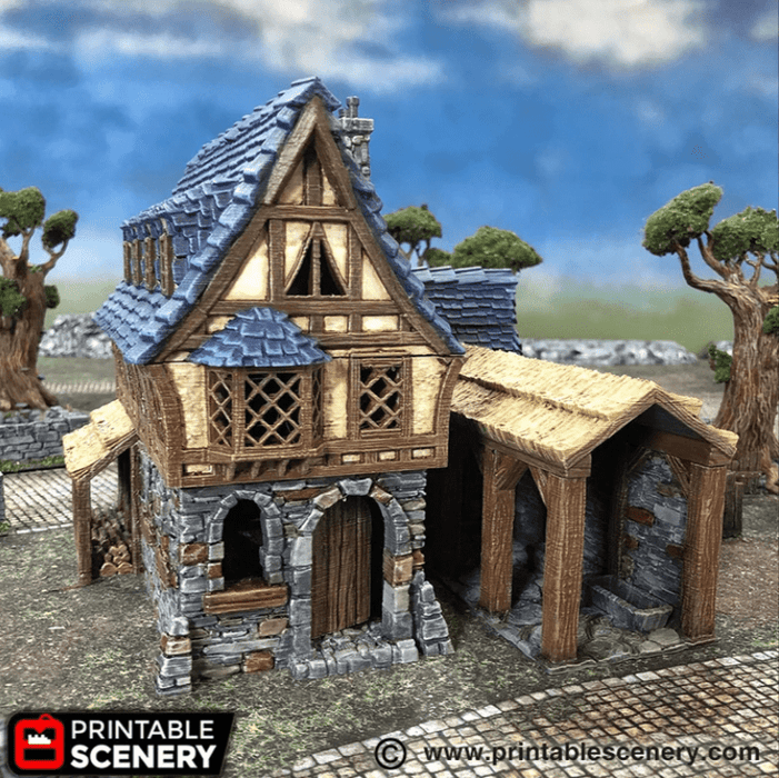 Tabletop Terrain Building Winterdale Tavern - Fantasy Building