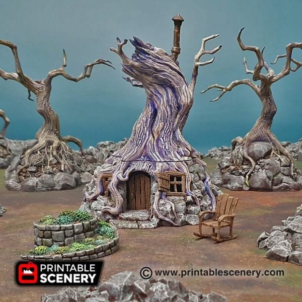 Tabletop Terrain Building Witch's Hovel - Fantasy Building