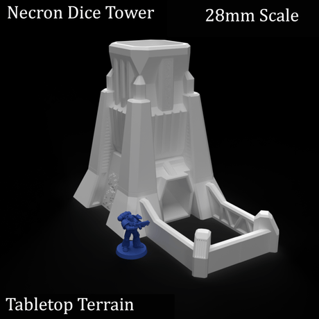 Tabletop Terrain Dice Tower Necron Dice Tower - 40k Necron Terrain