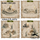 Tabletop Terrain Dungeon Terrain A Trek Through the Jungle - Thematic Dungeon Terrain
