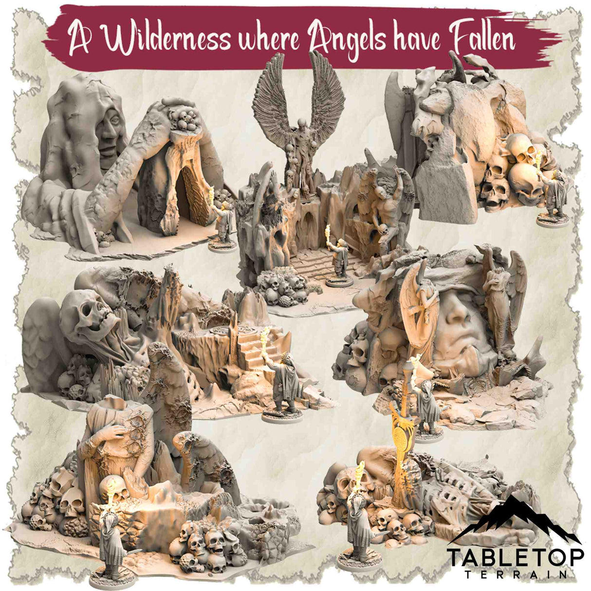 Tabletop Terrain Dungeon Terrain A Wilderness Where Angels Have Fallen - Thematic Dungeon Terrain