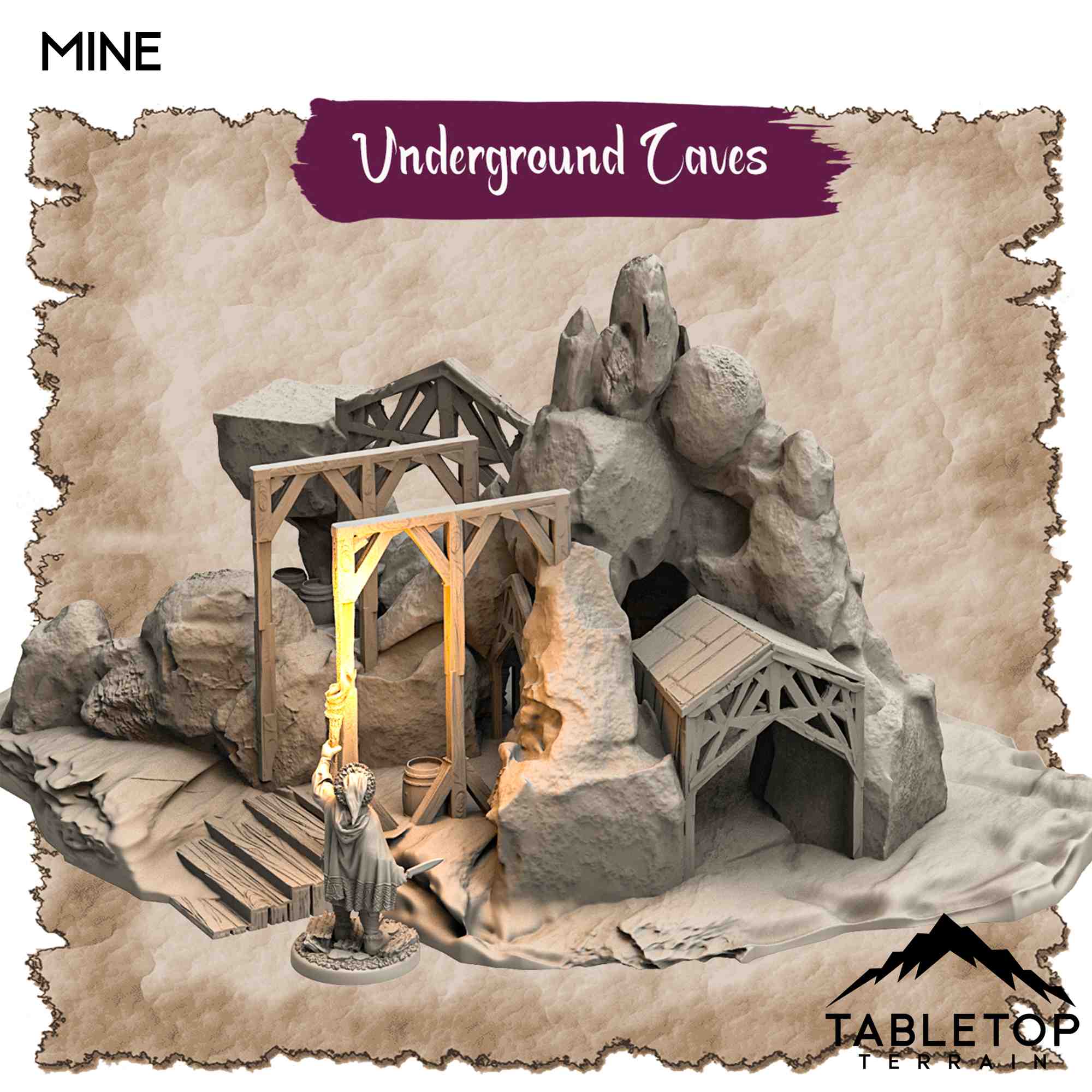 Underground Caves - Thematic Dungeon Terrain – Tabletop Terrain