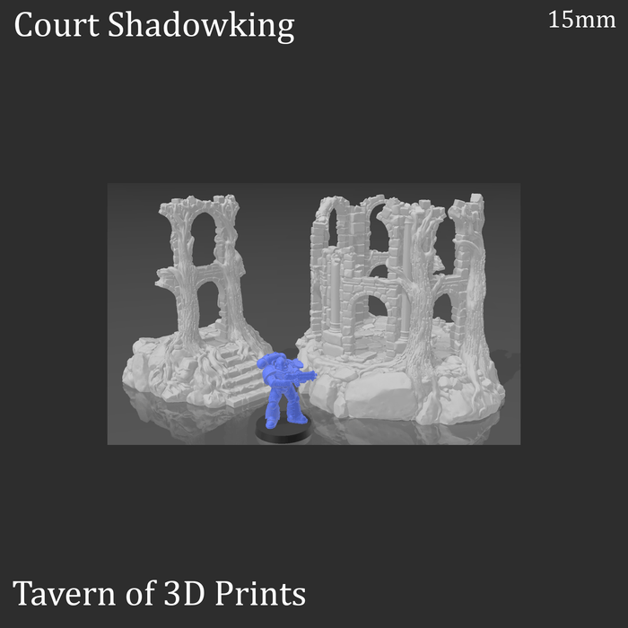 Tabletop Terrain Ruins Court of the Shadow King - Fantasy Terrain Tabletop Terrain