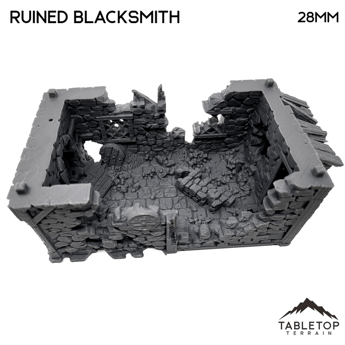 Tabletop Terrain Ruins Ruined Blacksmith - Fantasy Ruins