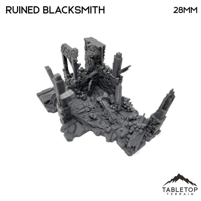Tabletop Terrain Ruins Ruined Blacksmith - Fantasy Ruins