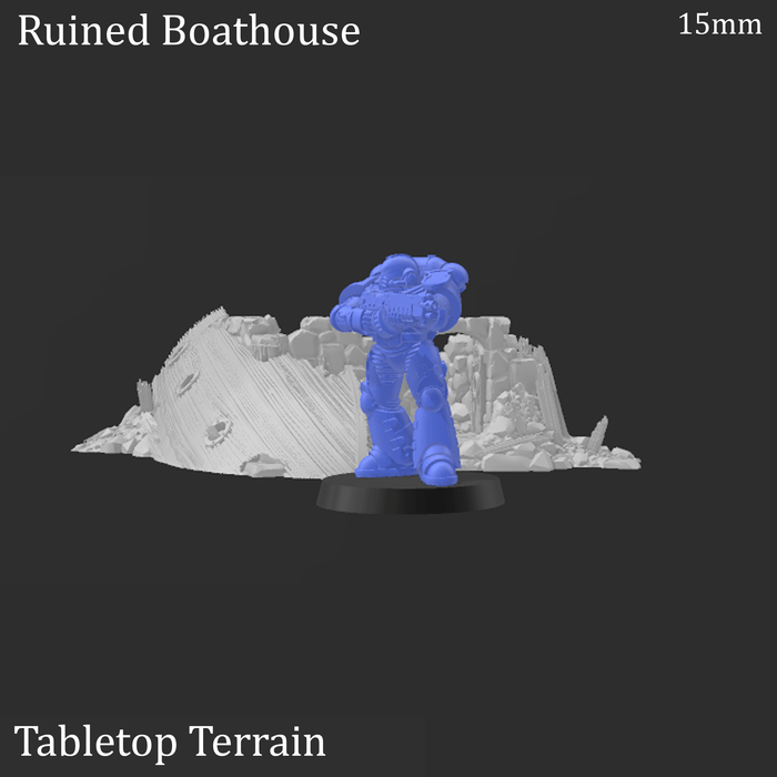 Tabletop Terrain Ruins Ruined Boathouse - Fantasy Ruins