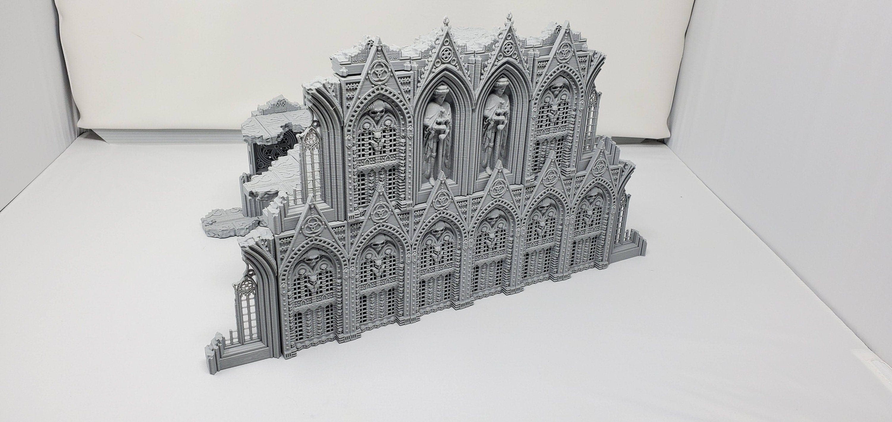 Cathedral Ruined Triforium Terrain for Dungeons and Dragons, D&D, DnD, Pathfinder, Wargaming, shops 28mm, Table Top, Miniature