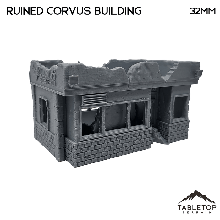 Tabletop Terrain Ruins Ruined Corvus Building - Marvel Crisis Protocol Ruins Tabletop Terrain