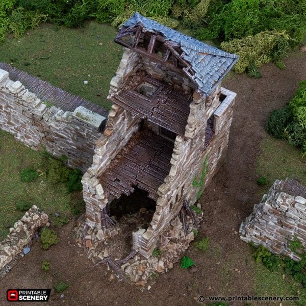 Tabletop Terrain Ruins Ruined King's Gate - Country & King - Fantasy Historical Ruins