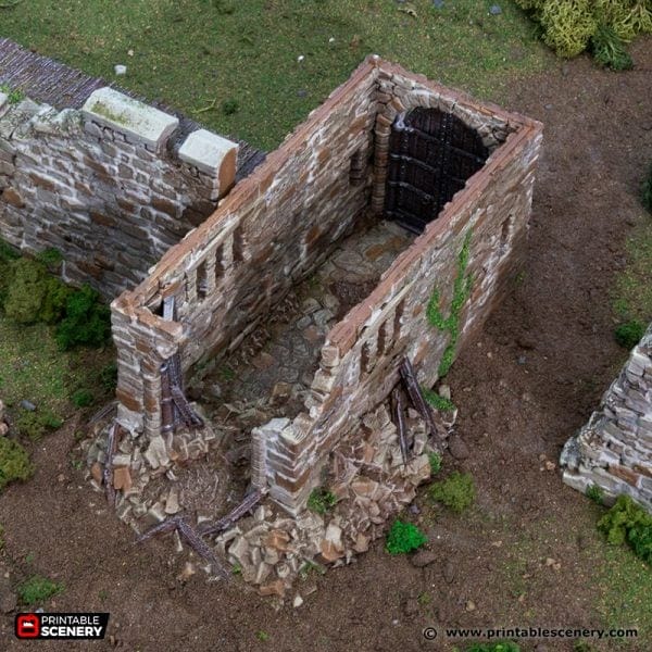 Tabletop Terrain Ruins Ruined King's Gate - Country & King - Fantasy Historical Ruins Tabletop Terrain