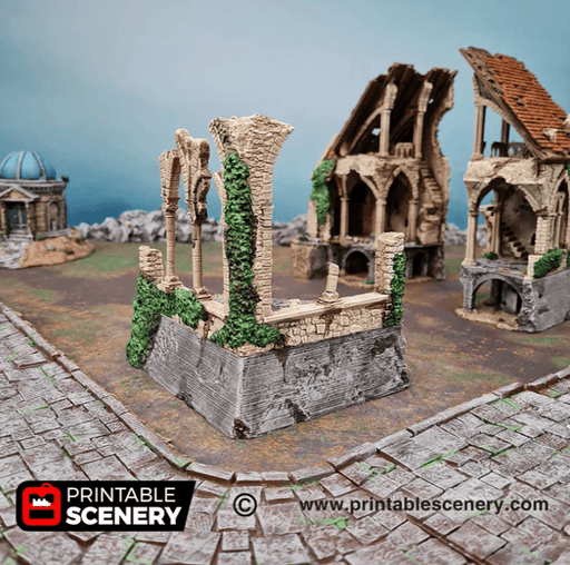 Tabletop Terrain Ruins Ruined Nave and Chancel - Fantasy Ruins