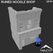 Tabletop Terrain Ruins Ruined Noodle Shop - Marvel Crisis Protocol Ruins Tabletop Terrain