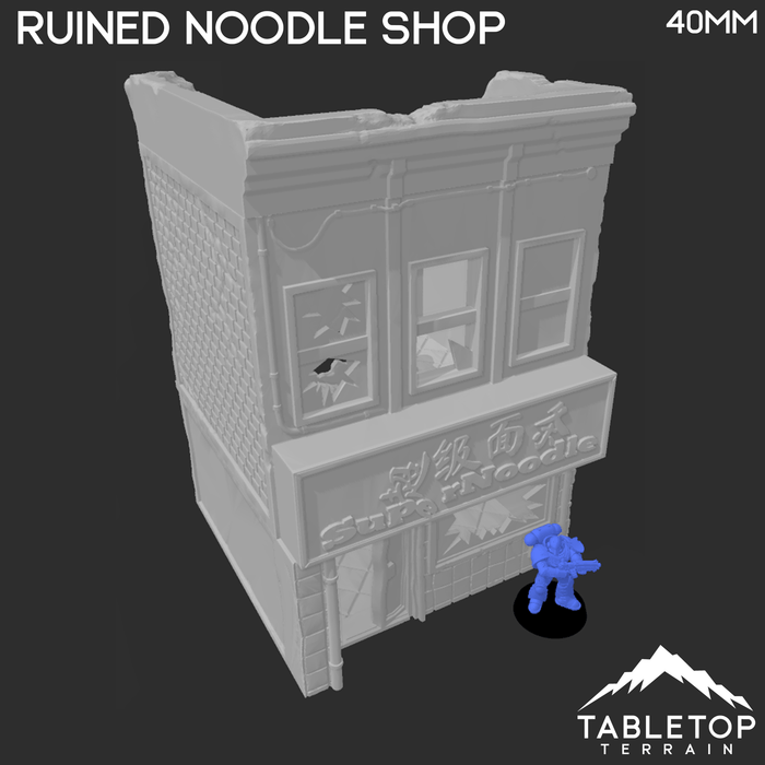 Tabletop Terrain Ruins Ruined Noodle Shop - Marvel Crisis Protocol Ruins Tabletop Terrain