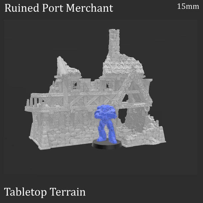 Tabletop Terrain Ruins Ruined Port Merchant - Fantasy Ruins Tabletop Terrain