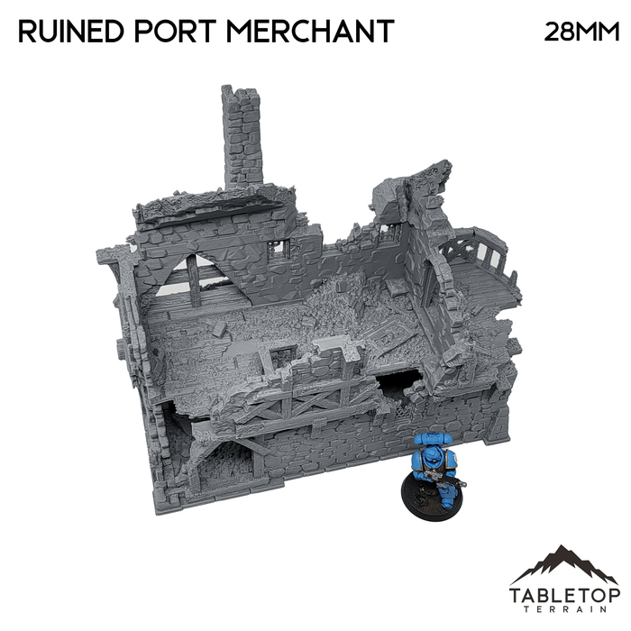 Tabletop Terrain Ruins Ruined Port Merchant - Fantasy Ruins Tabletop Terrain