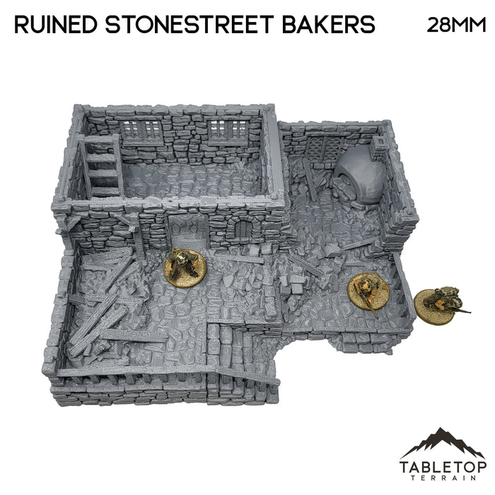 Tabletop Terrain Ruins Ruined Stonestreet Bakers - Country & King - Fantasy Historical Ruins