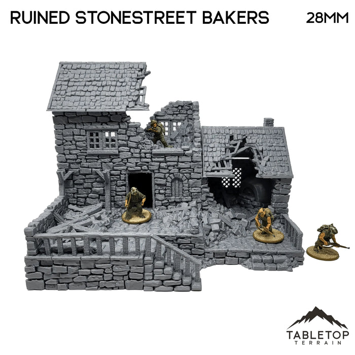 Tabletop Terrain Ruins Ruined Stonestreet Bakers - Country & King - Fantasy Historical Ruins