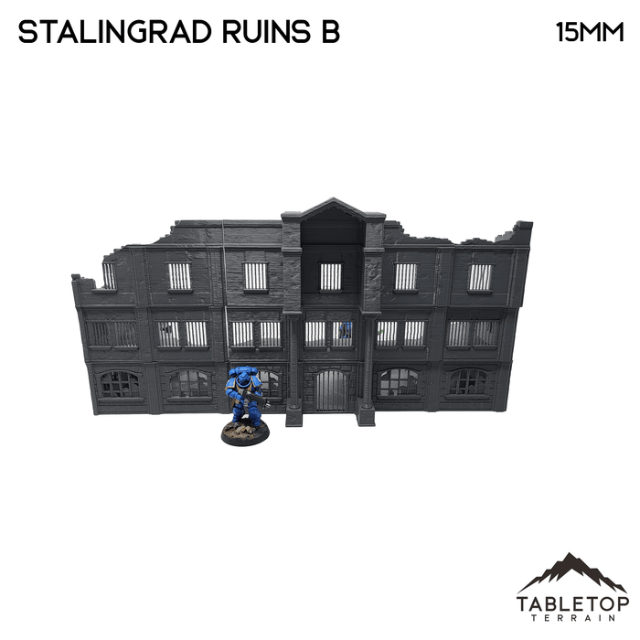 Tabletop Terrain Ruins Stalingrad Ruins B - WWII Building