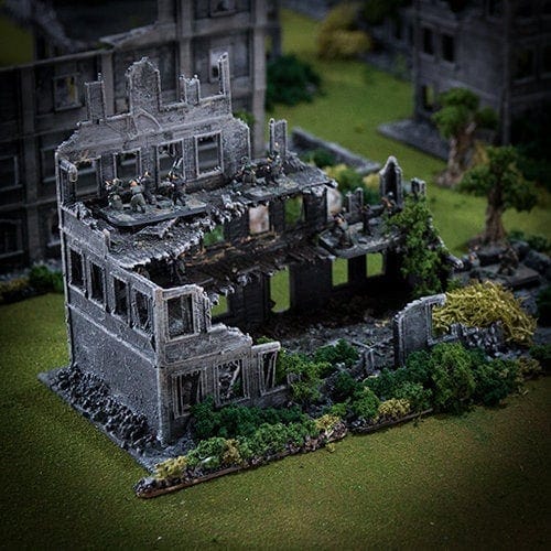 Tabletop Terrain Ruins Stalingrad Ruins C - WWII Building