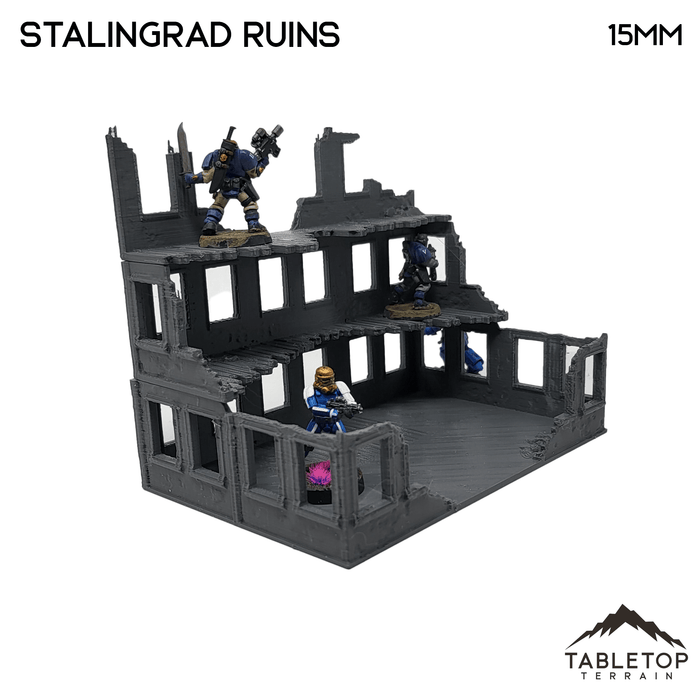 Tabletop Terrain Ruins Stalingrad Ruins - WWII Building