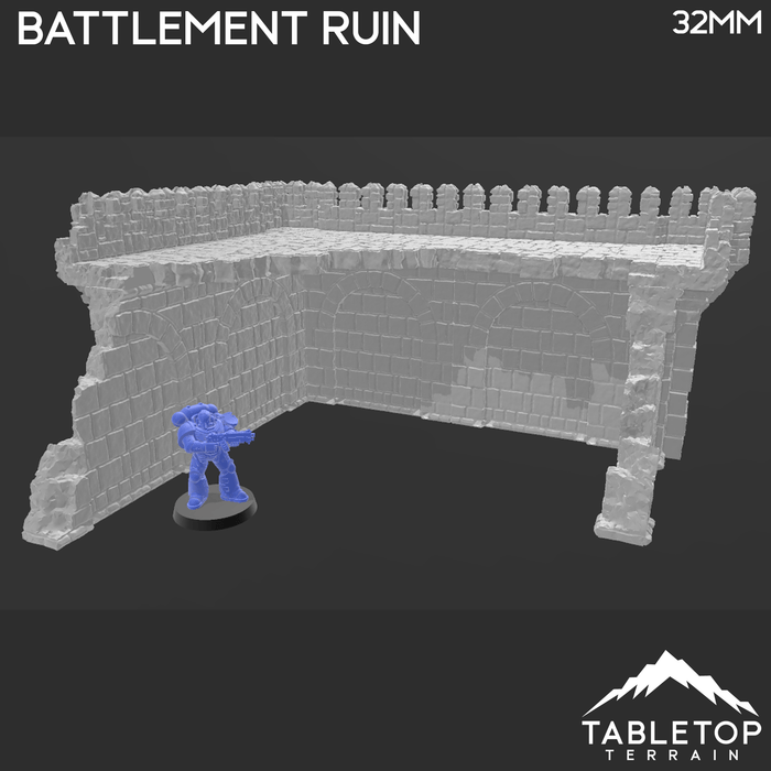Tabletop Terrain Ruins Ulvheim Battlement Ruins - Fantasy Ruin Tabletop Terrain