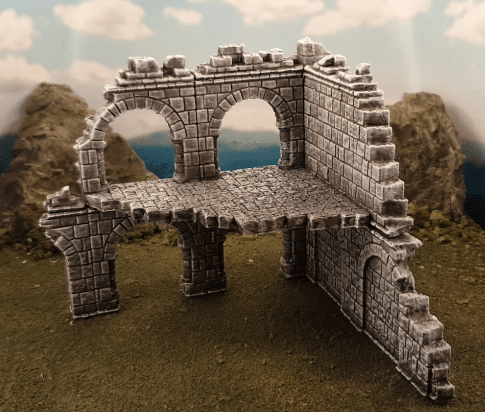 Tabletop Terrain Ruins Ulvheim Ruined Corner - Fantasy Ruin