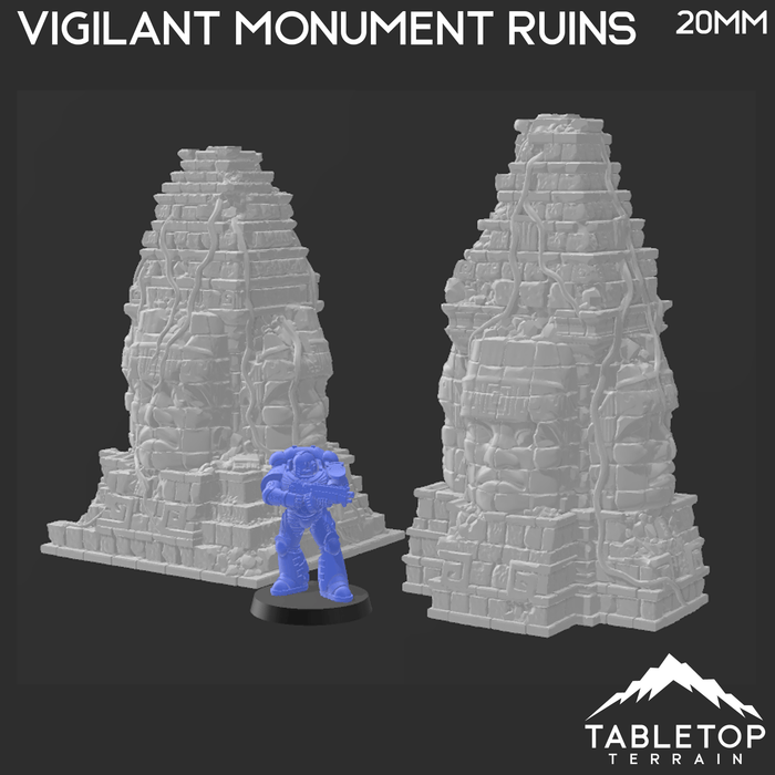 Tabletop Terrain Ruins Vigilant Monument Ruins - Fantasy Ruins Tabletop Terrain