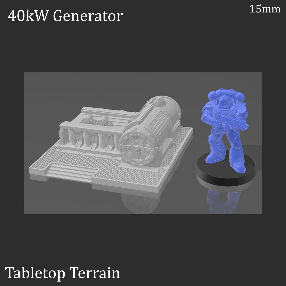 Tabletop Terrain Scatter Terrain 40Kw Generator Scatter Terrain - 40k Terrain