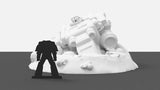 Tabletop Terrain Scatter Terrain Bounty Hunter's Ship / Crashed Ship - Star Wars Legion Terrain