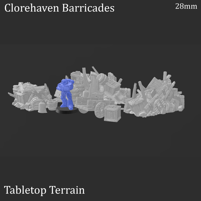 Tabletop Terrain Scatter Terrain Clorehaven Barricades - Scatter Terrain